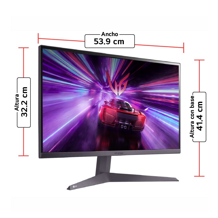 Monitor con las dimensiónesenos